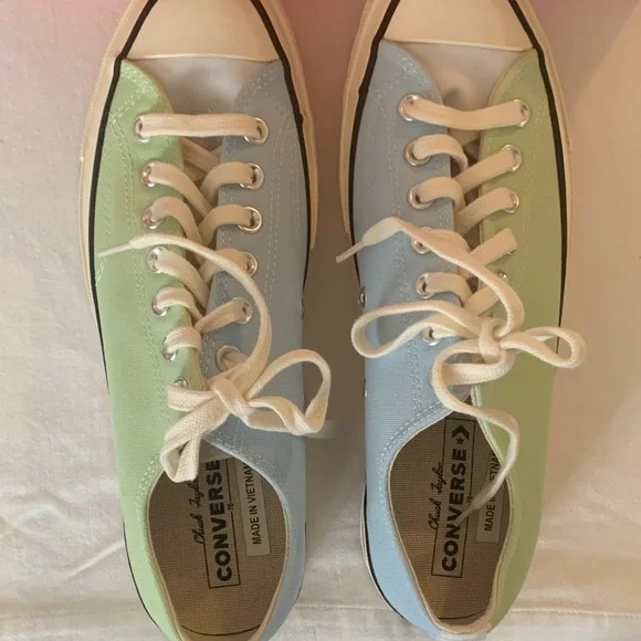 Converse All Star Chuck Taylor Pastel Green and Blue Sneakers NIB - Picture 5 of 13